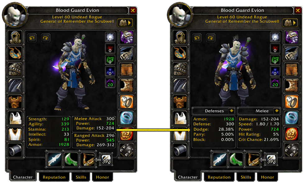 nice image showing difference between default frame and the AddOn frame